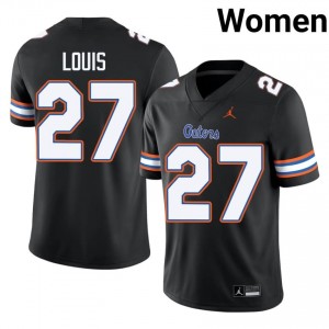 Black Byron Louis #27 Gators Jersey | Women High School Football Licensed Stitch 92586377
