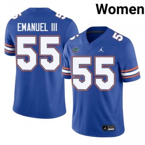 Charles Emanuel III #55 Gators Jersey | Gameday Royal College Football Women Stitch 43449123