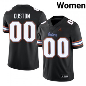 Black Custom #00 Gators Jersey | Women High School Football Limited Swen 18690971