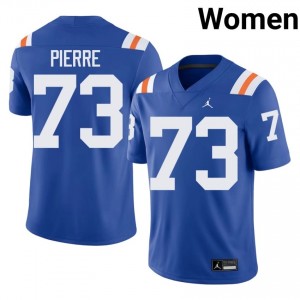 Officially Licensed Daniel Pierre Louis #73 Florida Gators Royal Alternate Jersey | Women University Football Embroidery Fan Gear 91716402