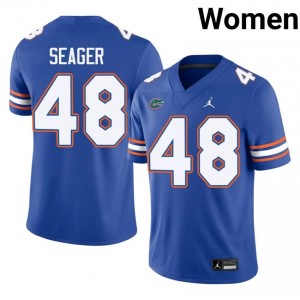 Erich Seager #48 Gators Jersey | Pro-Grade Royal College Football Women Swen 36922680
