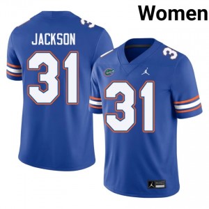 Evan Jackson #31 Gators Jersey | Exclusive Royal College Football Women Swen 57532316