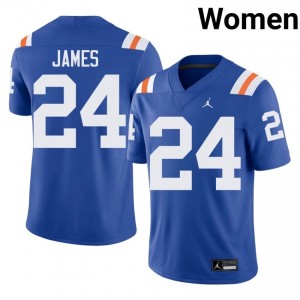 Top-Tier Kamran James #24 Florida Royal Alternate Jersey | Women University Football Embroidery Fan Gear 51249062