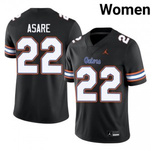 Black Kofi Asare #22 Gators Jersey | Women High School Football Moisture Wicking Stitch 13025201