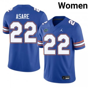 Kofi Asare #22 Gators Jersey | Exclusive Royal College Football Women Swen 84260148