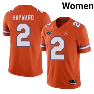 #2 Lagonza Hayward UF Gators Orange Jersey | Classic Stitched Women Player Football Gear 79437136