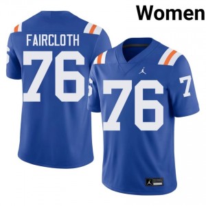 Durable Mark Faircloth #76 Florida Royal Alternate Jersey | Women University Football Embroidery Fan Gear 16914259