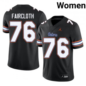 Black Mark Faircloth #76 Gators Jersey | Women High School Football Moisture Wicking Stitch 42953218