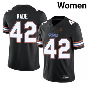 Black Matthew Kade #42 Gators Jersey | Women High School Football Licensed Stitch 99763677