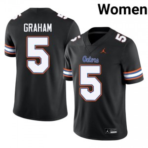 Black Myles Graham #5 Gators Jersey | Women High School Football Fresh Swen 73185907