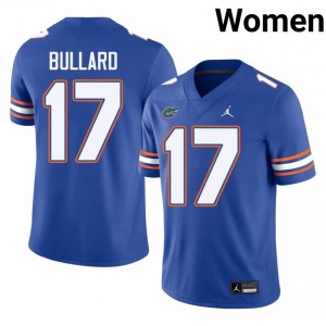 Titus Bullard #17 Gators Jersey | Pro-Grade Royal College Football Women Swen 60194807