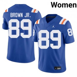 Officially Licensed Tripp Brown Jr. #89 Florida Gators Royal Alternate Jersey | Women University Football Embroidery Fan Gear 27439083