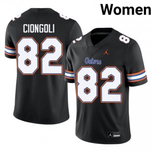 Black Ace Ciongoli #82 Gators Jersey | Women High School Football Limited Swen 73520675