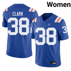 Top-Tier Alec Clark #38 Florida Royal Alternate Jersey | Women University Football Embroidery Fan Gear 79453048