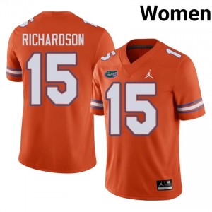 #15 Anthony Richardson UF Gators Orange Jersey | Classic Stitched Women Player Football Gear 49244158