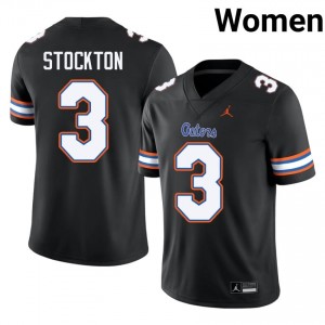 Black Bailey Stockton #3 Gators Jersey | Women High School Football Licensed Stitch 68223017