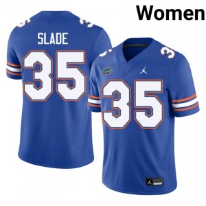 Brayden Slade #35 Gators Jersey | Gameday Royal College Football Women Stitch 89084900