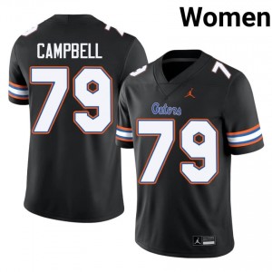 Black Chancellor Campbell #79 Gators Jersey | Women High School Football Moisture Wicking Stitch 43010904
