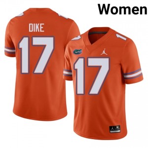 #17 Chimere Dike UF Gators Orange Jersey | Elite Stitched Women Player Football Gear 69362392