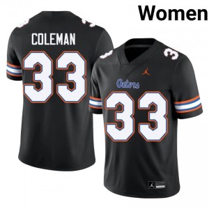 Black DJ Coleman #33 Gators Jersey | Women High School Football Fresh Swen 70704120