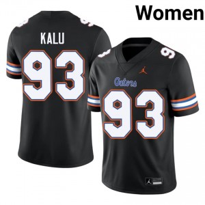 Black DK Kalu #93 Gators Jersey | Women High School Football Fresh Swen 75951373