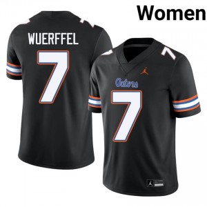 Black Danny Wuerffel #7 Gators Jersey | Women High School Football Fresh Swen 68543684