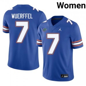 Danny Wuerffel #7 Gators Jersey | Iconic Royal College Football Women Stitch 80634609