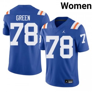 Officially Licensed Desmond Green #78 Florida Gators Royal Alternate Jersey | Women University Football Embroidery Fan Gear 46440867