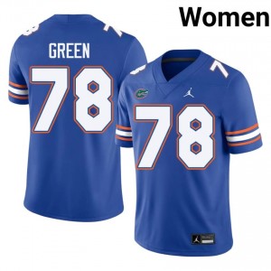 Desmond Green #78 Gators Jersey | Iconic Royal College Football Women Stitch 25473631