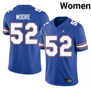 Harrison Moore #52 Gators Jersey | Exclusive Royal College Football Women Swen 92226700