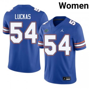 Javarii Luckas #54 Gators Jersey | Gameday Royal College Football Women Stitch 16886929