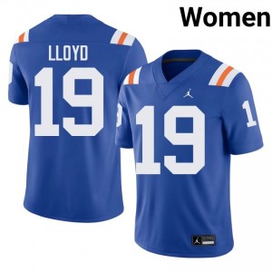 Durable Jaylen Lloyd #19 Florida Royal Alternate Jersey | Women University Football Embroidery Fan Gear 30359945