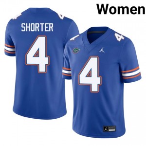 Justin Shorter #4 Gators Jersey | Exclusive Royal College Football Women Swen 85391553