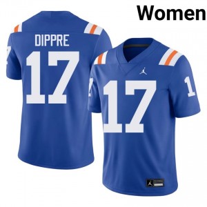 Top-Tier Lacota Dippre #17 Florida Royal Alternate Jersey | Women University Football Embroidery Fan Gear 92997655