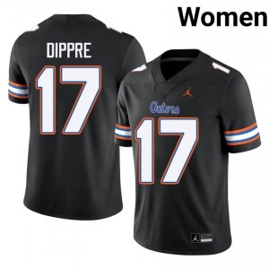 Black Lacota Dippre #17 Gators Jersey | Women High School Football Licensed Stitch 82911697