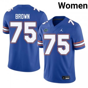 Lomas Brown #75 Gators Jersey | Exclusive Royal College Football Women Swen 84026841