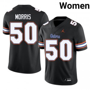 Black Malik Morris #50 Gators Jersey | Women High School Football Licensed Stitch 19981164