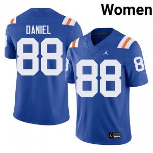 Elite Thread Marquez Daniel #88 Florida Gators Royal Alternate Jersey | Women University Football Embroidery Fan Gear 30698422