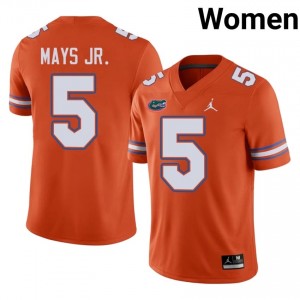 #5 Micah Mays Jr. Florida Gators Orange Jersey | Alumni Stitched Women Player Football Gear 93007540