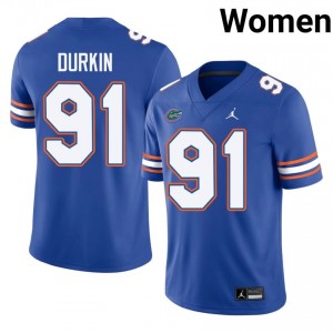 Patrick Durkin #91 Gators Jersey | Pro-Grade Royal College Football Women Swen 94661737