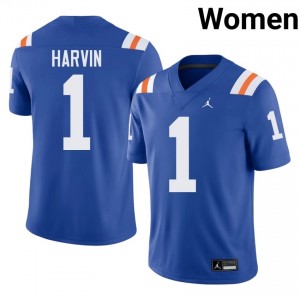 Durable Percy Harvin #1 Florida Royal Alternate Jersey | Women University Football Embroidery Fan Gear 96760018
