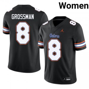 Black Rex Grossman #8 Gators Jersey | Women High School Football Limited Swen 21429670