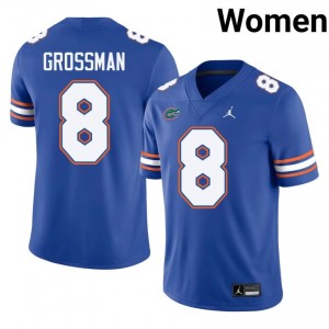 Rex Grossman #8 Gators Jersey | Gameday Royal College Football Women Stitch 30314893