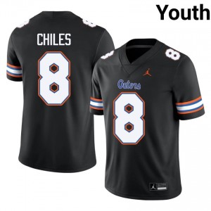 Black Aaron Chiles #8 UF Gators Jersey | Youth High School Football Fresh Stitched 90692502