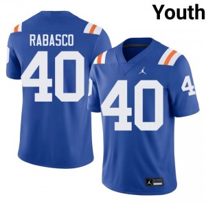 Durable Brandon Rabasco #40 Gators Royal Alternate Jersey | Youth University Football Swen Fan Gear 99695819