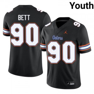 Black Brendan Bett #90 UF Gators Jersey | Youth High School Football Fresh Stitched 63689695