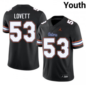 Black Bryce Lovett #53 Florida Gators Jersey | Youth High School Football Licensed Stitched 85493037