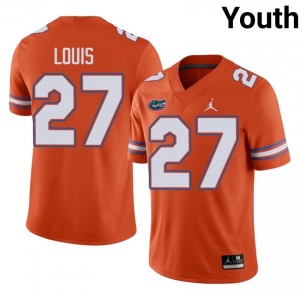 #27 Byron Louis Florida Gators Orange Jersey | Authentic Embroidery Youth Player Football Gear 65124561