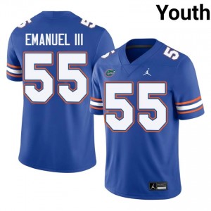 Charles Emanuel III #55 UF Gators Jersey | Exclusive Royal College Football Youth Stitched 33511339