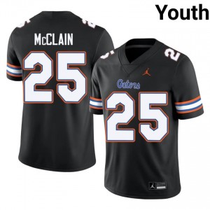 Black Cormani McClain #25 Florida Gators Jersey | Youth High School Football Licensed Stitched 86334623
